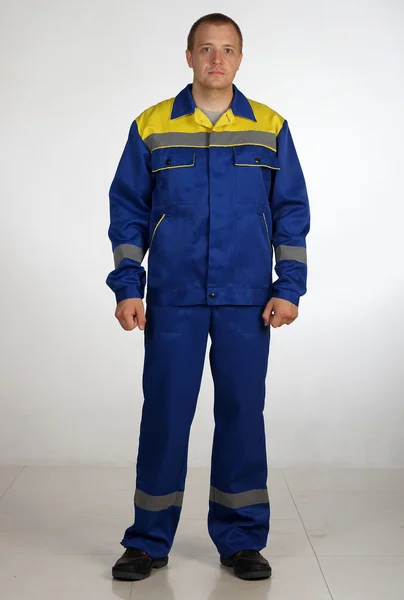 The man in overalls — Stock Photo, Image