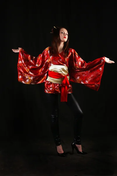 Japanese girl in a dress — Stock Photo, Image