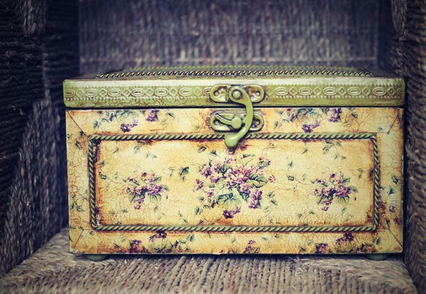 Retro biżuteria Box — Zdjęcie stockowe
