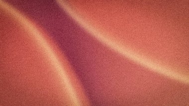 Yumuşak, dalgalı şeftali dalgasıyla soyut, zarif bir arka plan, pembe, mor ve bej, çağdaş kumlu bir dokuya sahip.