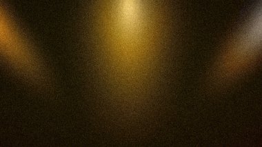 Abstract brown and gold 4K background with a grainy texture and soft blurred spotlights, perfect for luxury, elegant, and creative designs