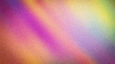 A vibrant and soft abstract background with a unique grainy texture and blurred diagonal stripes of pink, purple, orange, yellow, and green