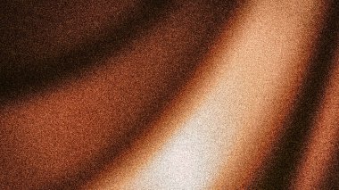 Kahverengi, bakır, terracotta ve beyaz renkte yumuşak bulanık ışık demeti olan zengin 4K soyut kumlu arkaplan