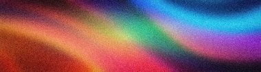 Gökkuşağı spektrumu soyut gradyan ve kumlu bir dokusu var. Tasarım kullanımı için kırmızı, sarı, yeşil, mavi ve moru harmanlayan geniş 4K arkaplan