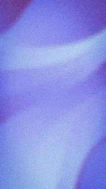 Canlı geniş 4K soyut arka plan sıvı, bulanık mor, lavanta ve açık mavi geçişler, dinamik bir taneli gürültü dokusu ile örtülü