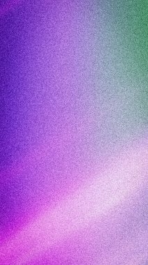 Canlı holografik grafikler, mor, yeşil ve beyaz karışımı, yoğun kum tanecikli ses dokusuyla. Soyut ve modern tasarımlar için 4K fütüristik duvar kağıdı