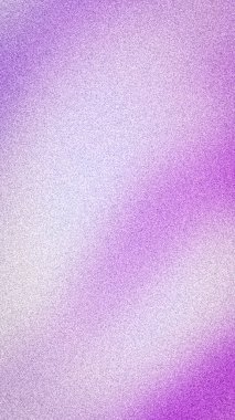 Mor, mor, eflatun, leylak ve beyaz yumuşak bulanık geçişlerle çarpıcı soyut arkaplan, modaya uygun bir taneli gürültü dokusu ile örtülü.