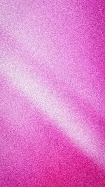 Parlak bir köşegen ışık çarpması ile soyut, canlı, dikey arka plan, parlak pembe, mor ve beyaz renklerde kalın kumlu bulanık bir doku içerir.