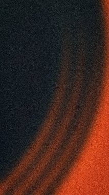 Yüksek kontrastlı dikey gradyan: kaba, dinamik taneli dokuya sahip koyu siyah ve ateşli turuncu karışım. Posterleri ve koyu renk tasarım temaları için ideal