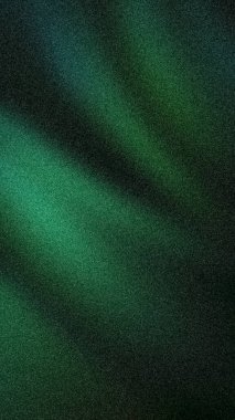 Derin orman yeşili, siyah ve deniz mavisi renginde esrarengiz, soyut, kumlu bir arka plan. Lüks, doğa ya da sinematik tasarım projeleri için mükemmel