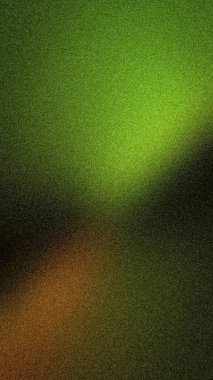 Kabarık dokuları ve yumuşak turuncu aksanlı, dikey yeşil arkaplan. Bulanık orman tonları ağ ve baskı için modern, organik bir atmosfer yaratır.