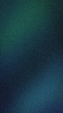 Derin lacivert, deniz mavisi, deniz mavisi ve koyu yeşil gradyan ile iç karartıcı soyut arka plan, dikey pankartlar ve duvar kağıtları için mükemmel ağır kumlu bir dokuya sahip.