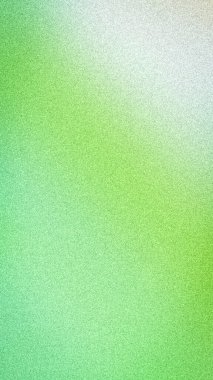 Yumuşak kireç yeşil ve soluk nane gradyan ile parlak soyut arka plan, dikey kumlu bir doku ve pankartlar ve duvar kağıtları için havadar beyaz röfleler