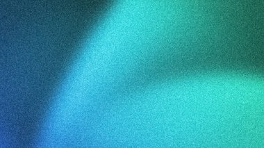 Modern pankartlar ve duvar kağıtları için ideal bulanık ses dokusuna sahip havalı mavi, deniz mavisi ve cyan eğimlerine sahip soyut tanecikli 4K arkaplan