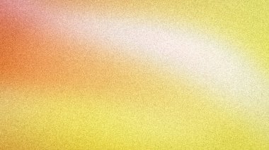 Turuncu, sarı, pembe ve beyaz sıcak geçişlerle soyut 4K gradyan arkaplanı. Yumuşak, gürültülü doku güneşli duvar kağıtları ve afişler için mükemmel.