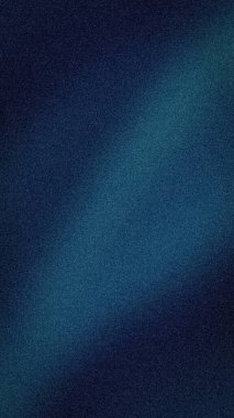 Bulanık ışık demeti etkisine sahip koyu mavi, deniz mavisi ve siyah kumlu desenli soyut dikey arkaplan. Sinema kağıtları ve afişler için mükemmel.