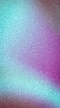 Yumuşak mor, cyan, mavi ve menekşe tonları ile soyut kumlu gradyan arkaplan. Modern dijital duvar kağıtları için mükemmel bulanık, dikey bir estetik doku.