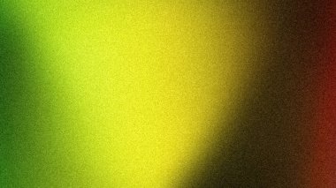 Parlak yeşil, güneşli sarı, toprak rengi kahverengi ve koyu kırmızı renkte sıcak bir geçişi olan 4K soyut, parlak bir gradyan. Yüksek kaliteli desenli arkaplan