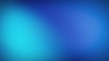 Cyan, Royal Blue ve gök mavisi yumuşak geçiş ile soyut 4K tanecikli arka plan, modern web tasarımı için yüksek kaliteli bulanık doku ideal