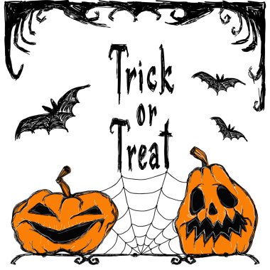 Cadılar Bayramı vektör kartı