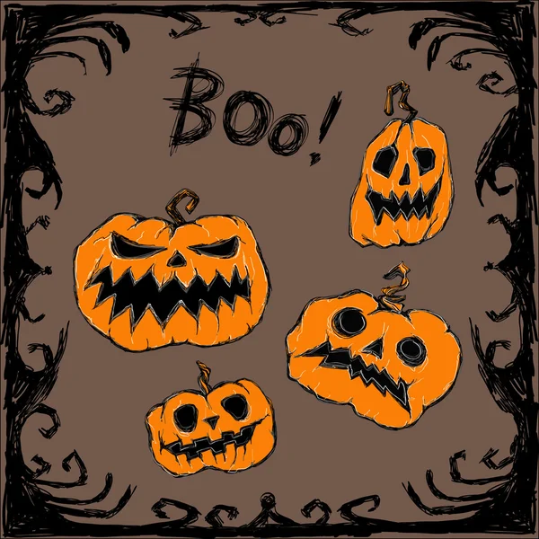 Carte vectorielle Halloween — Image vectorielle