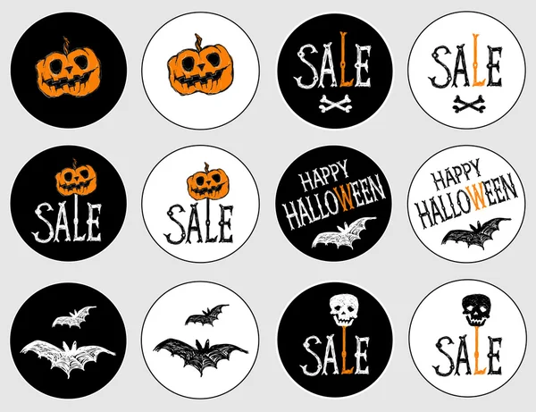 Stickers for the holiday Halloween.