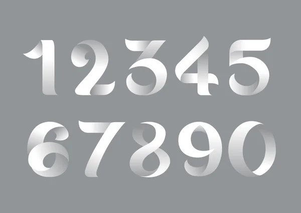 Vector flat number — Stock Vector