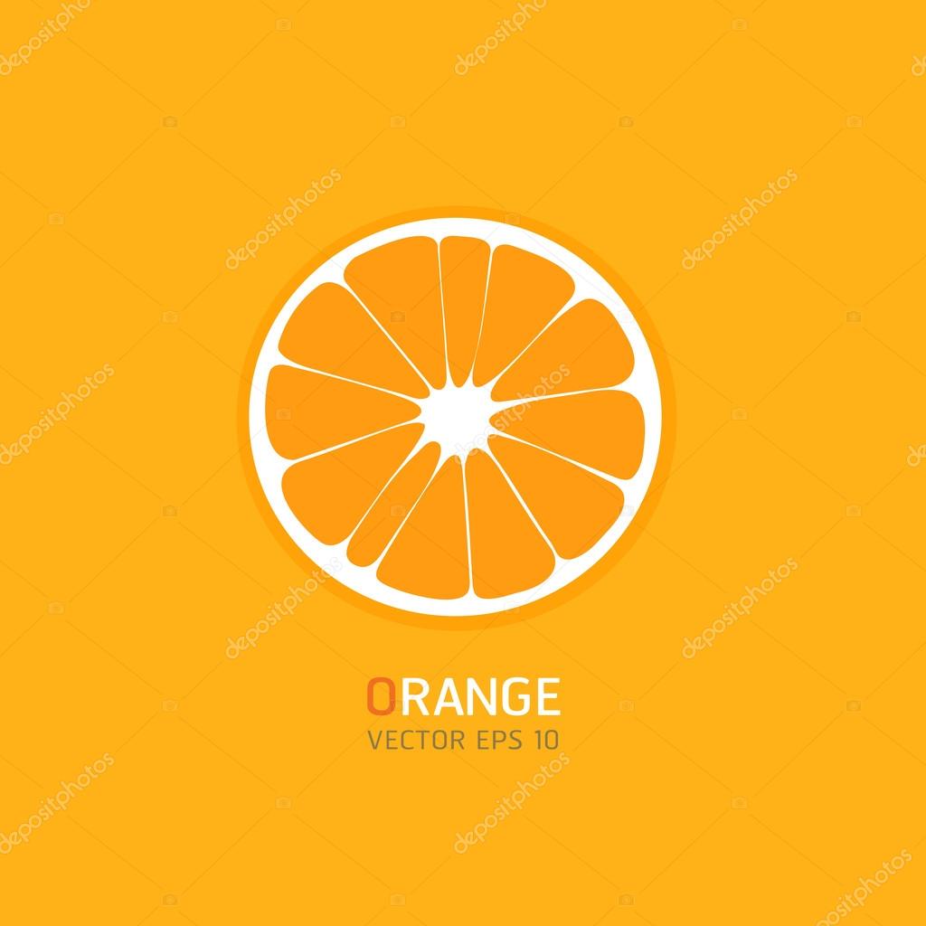 Vector orange logo — Stock Vector © za_makk.hotmail.com #97884860