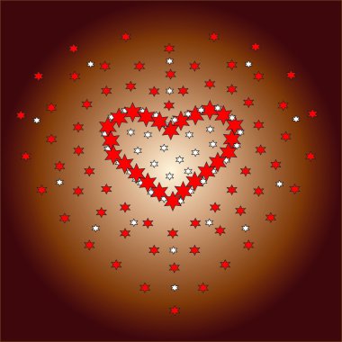 Kalpli Valentine arkaplanı