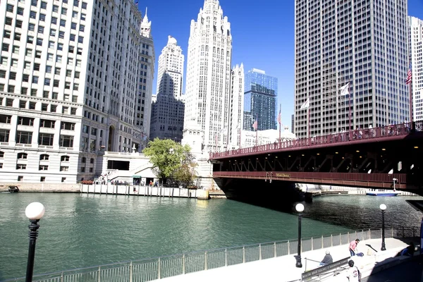 美国-伊利诺伊-芝加哥-城景 — 图库照片