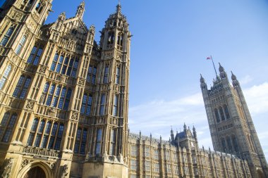 İngiltere - Londra - Big Ben ile Westminster Sarayı