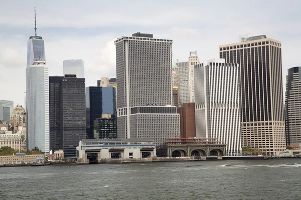 Estados Unidos - Nueva York - Bajo Manhattan y el Distrito Financiero — Foto de Stock