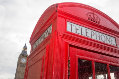 İngiltere - Londra - kırmızı telefon kulübesi