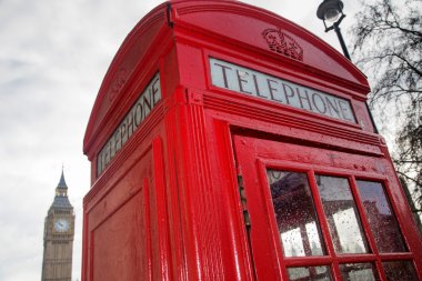 İngiltere - Londra - kırmızı telefon kulübesi