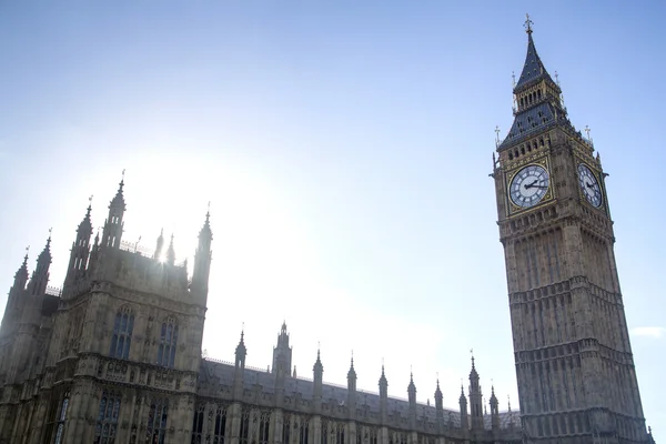 UK - London - de Big Ben en het paleis van Westminster — Stockfoto