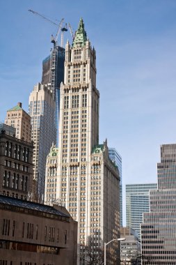 New York - aşağı Manhattan ve Finans Merkezi