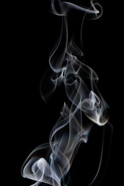 Siyah Arkaplanda Soyut Duman