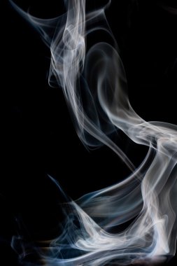 Siyah Arkaplanda Soyut Duman