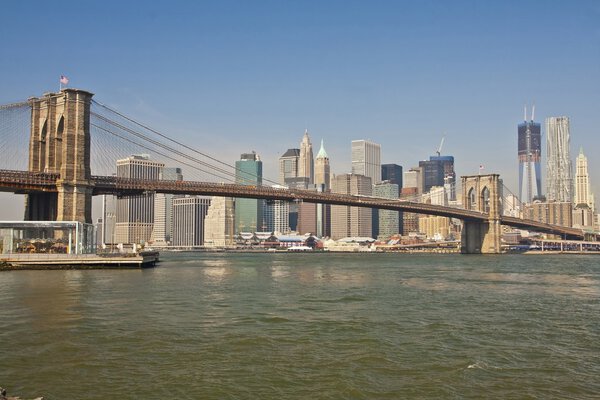 The world-famous skyline of New York