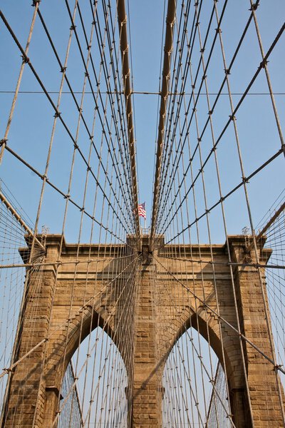 The Brooklyn Bridge, an icon of New York City