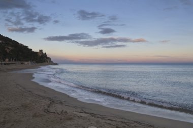 İtalya - Finale Ligure ve ligurian kıyısında.