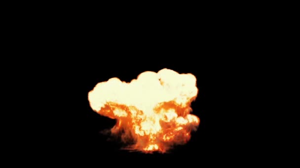 Explosion puissante avec canal alpha 