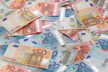 Euro notlarla dolu çerçeve