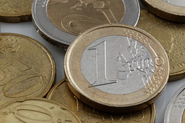 Bir euro sikke yakın çekim