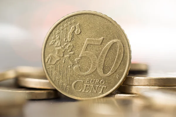 Bir 50 cent sikke yakın çekim