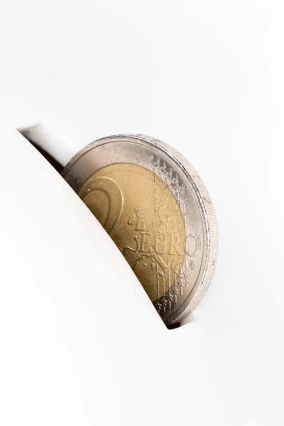 Coin disappearing in a hole: a concept of deposit