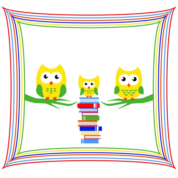 şirin ve akıllı baykuş çerçeveli