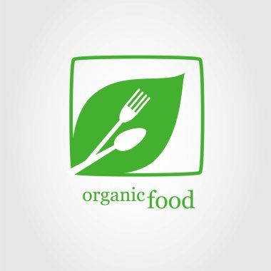 Organik gıda logo, gıda logosu, Restoran logosu