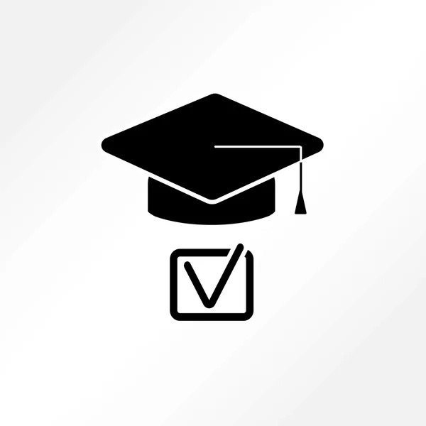 Límite de graduación y marca de verificación — Vector de stock