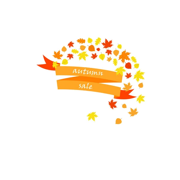 Sonbahar satış, şerit afiş